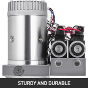 Charger l'image dans la visionneuse de galerie, Amocart 12V DC Double Acting Solenoid Hydraulic Power Pack Car Jack With 4.5L Tank Reservoir Dump Trailer Electric Lifting Tool