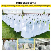 Charger l'image dans la visionneuse de galerie, Amocart 12/30/50/100Pcs Wedding Chair Cover Spandex Stretch Slipcover for Restaurant Banquet Dining Party White Chair Cover