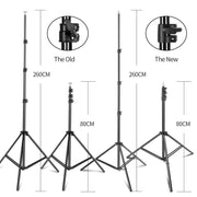 Load image into Gallery viewer, 2.6x3M/8.5x10ft Photo Video Studio Backdrop Background Stand, Adjustable Telescopic Background Support System with Carry Bag