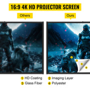 Load image into Gallery viewer, Amocart 60 70 80 90 100 110 in Tripod Projector Screen W/ Stand 16:9 4K HD Portable Home Cinema for Indoor & Outdoor Projection