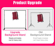 Load image into Gallery viewer, Double-Crossbar Backdrop Background Stand Frame Support System For Photography Photo Studio Video Muslin Green Screen