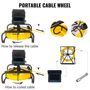 Bild in Galerie-Viewer laden, Amocart Pipe Inspection Camera DVR 16GB Micro SD Card 4.3in Monitor 10/20/30M/50M Industrial Sewer Drain Endoscope IP68 8500mHA