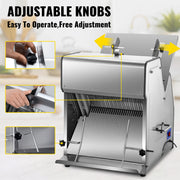 Charger l'image dans la visionneuse de galerie, Amocart Commercial Bread Slicer Stainless Steel 12mm Blades Electric Bread Cutting Machine Kitchen Appliance Toast Processor