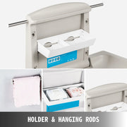 Bild in Galerie-Viewer laden, Amocart Baby Changing Station Commercial Wall Mount Baby Diaper Changing Table Fold Down Vertical Restroom Baby Changing Table
