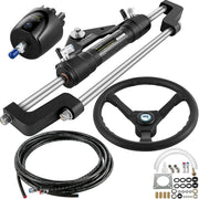 Bild in Galerie-Viewer laden, Amocart Hydraulic Boat Steering Kit 300HP Hydraulic Steering Kit Helm Pump/Cylinder/Wheel 18ft Hose Hydraulic Steering Seal Kit