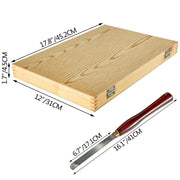 Bild in Galerie-Viewer laden, Amocart 8PCS+1 Free HSS Lathe Chisel Set for Wood Turning Root Furniture Carving Knife 6.89" Blade 16.14" Chisel With Tool Box