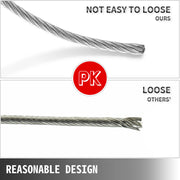 Bild in Galerie-Viewer laden, Amocart 152M/500Ft Wire Rope 316 Stainless Steel Strong Tension Soft Fishing Lifting Cable 7*7 Clothesline 1.5MM-3.2MM Diameter