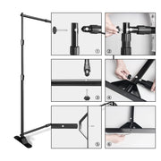 Load image into Gallery viewer, Double-Crossbar Backdrop Background Stand Frame Support System For Photography Photo Studio Video Muslin Green Screen