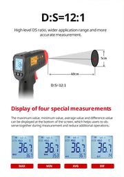 Charger l'image dans la visionneuse de galerie, UNI-T Infrared Thermometer UT306S UT306C Non-contact Industrial Laser Digital Temperature Meter Temperature Gun Tester -50-500