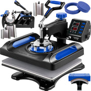 Bild in Galerie-Viewer laden, Amocart 30*38CM 8 in 1 Combo Upgrade Heat Press Machine 360° Rotation Sublimation Printer Cap Shirt Mug Plate 2D Heat Transfer