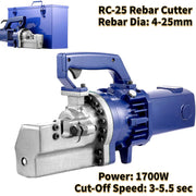 Charger l'image dans la visionneuse de galerie, Amocart RC-16/20/22/25 Portable Electric Hydraulic Rebar Cutter 4mm-25mm 900W 1250W 1350W 1700W for Railways Oil Fields
