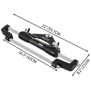 Bild in Galerie-Viewer laden, Amocart Hydraulic Boat Steering Kit 300HP Hydraulic Steering Kit Helm Pump/Cylinder/Wheel 18ft Hose Hydraulic Steering Seal Kit