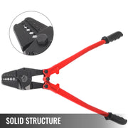 Bild in Galerie-Viewer laden, Amocart 24/30Inch Wire Rope Swager Crimper Tool Insulated Handle Aluminum Copper Cable Fishing Sleeves Cutter Crimping Pliers