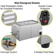 Charger l'image dans la visionneuse de galerie, Amocart 1.3L 2L 3L 6L 10L 15L 22L 30L Ultrasonic Cleaner Lave-Dishes Portable Heated Washing Machine Ultrasound Home Appliances