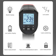 Charger l'image dans la visionneuse de galerie, UNI-T Infrared Thermometer UT306S UT306C Non-contact Industrial Laser Digital Temperature Meter Temperature Gun Tester -50-500
