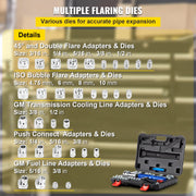 Load image into Gallery viewer, Amocart Hydraulic Expanding and Double Flaring Tool 45° Soft HVAC Copper Tube Expander 3/16in to 1/2in Brake Flare Repair Tool