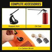 Charger l'image dans la visionneuse de galerie, Amocart 2300W Electric Pipe Threader Handheld Household Galvanized Iron Pipe Sleeve Machine Industrial Threading Tool w/ 6 Dies