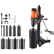 Load image into Gallery viewer, Amocart Diamond Core Drilling Machine Stand-Mount Dry and Wet Concrete Core Drill Rig with Bits UNC1 1/4-7 Thread for Concrete