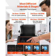 Load image into Gallery viewer, Amocart Rock Tumbler Kit Rock Polishing Kit 4 Speed Settings 9-Day Polishing Timer Stone Polishing Kit Rock Polisher