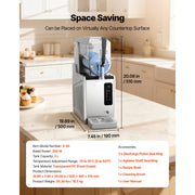 Charger l'image dans la visionneuse de galerie, Amocart Slushie Machine No Ice Needed Slushy Machine Frozen Drink Maker w/ Single Tank Margarita Machine for Frozen Margaritas