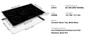 Charger l'image dans la visionneuse de galerie, Amocart 5 Burners 30/36 Inch Electric Induction Cooktop Stove Hob Built-in Burner Cooker Sensor Touch Control Magnetic Cooker