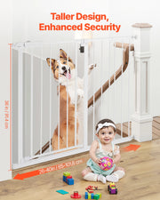 Charger l'image dans la visionneuse de galerie, Amocart Baby Gate 28/30/36 Inches High Dog Gate Easy Step Walk Thru Child Pet Security Pressure Mount Kit Wall Cups Doorways