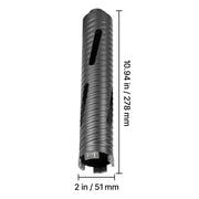 Bild in Galerie-Viewer laden, Amocart Core Drill Bit Internal Thread Diamond Dry Coring Bit w 3 Adapters Pilot Drill and Hex Wrench for Concrete Red Bricks
