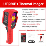 Load image into Gallery viewer, UNI-T UTI260B UTI260A Thermal Imaging Camera 256X192 Pixels Thermal Imager UTI260B+ PCB Circuit Floor Heating Tube Testing