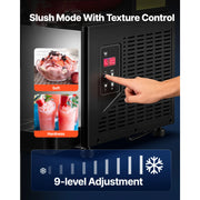 Bild in Galerie-Viewer laden, Amocart 6L/1.6Gal Slushie Machine Commercial Slushy Maker Frozen Drink Maker w/ Self-Cleaning for Restaurants Bars for Slushie