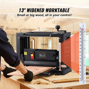 Charger l'image dans la visionneuse de galerie, Suitable For Amocart Thickness Planer 13inch Benchtop Planer & Two-Blade 15-Amp 1800W Powerful Motor Low Noise for DIY Woodwork