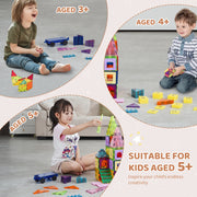 Charger l'image dans la visionneuse de galerie, Amocart 121PCS Magnetic Building Blocks Set Construction Puzzle Magnetic Sheet Tiles Boys Girls Children Montessori Toys Gifts