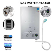 Load image into Gallery viewer, Gas LPG Water Heater 6/8/10/16/18L Propane Portable Instand LPG Wall-Mounted Tankless Water Heater Digital Display