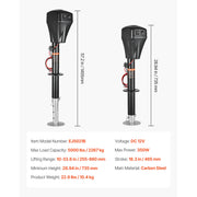 Charger l'image dans la visionneuse de galerie, Amocart 5000Lbs Electric Trailer Jack RVs Power Tongue Jack with 2 Way Connector & Crank Handle 10"-28.3" Lift for Camper