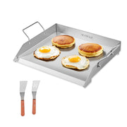 Load image into Gallery viewer, Amocart Stainless Steel Griddle Flat Top Rectangular Plate Grill-Top Griddle Pan Gas Grill Griddle for BBQ Portable Cookware
