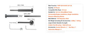 Charger l'image dans la visionneuse de galerie, Amocart 20/30/40 Pack Invisible Cable Railing kit T316 Stainless Steel 1/8" Invisible Receiver and Swage Stud End for Post