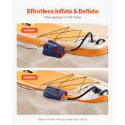 Charger l'image dans la visionneuse de galerie, Amocart Paddle Board Pump 20/22/40 PSI High-Pressure Dual-Stage Inflation & Deflation Air Pump for Inflatable Paddle Boards