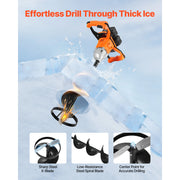 Bild in Galerie-Viewer laden, Amocart Electric Ice Auger Cold-Resistant 2 in 1 Cordless Ice Fishing Augers and Earth Auger with 8" Ices & Earth Drill Bit