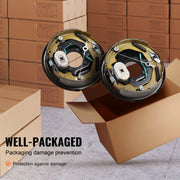 Charger l'image dans la visionneuse de galerie, Amocart 2Pcs 3500/7000lbs Electric Trailer Brake Assembly Self-Adjusting Axle Backing Plates for Brake System Part Replacement
