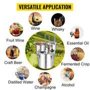 Charger l'image dans la visionneuse de galerie, Amocart 50L Alcohol Water Distiller Bottle Moonshine Equipment Stainless Steel Brewing Machine for Whisky Wine Beer Dispenser