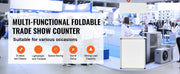 Bild in Galerie-Viewer laden, Amocart Promotion Counter Table Portable Tradeshow Podium Table Display Exhibition Counter Stand Booth Fair Pop Up Podium Table