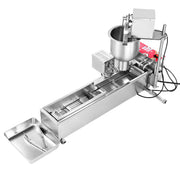 Bild in Galerie-Viewer laden, Amocart Commercial Automatic Donuts Machine Single Row 90 pcs/hour Electric High Power Maker with 3 Size Molds Auto Counting