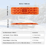 Bild in Galerie-Viewer laden, Amocart 10 TON Traction Boards with PP Material Recovery Boards for Off-road Vehicle Car Pickup SUV RV Pair Tire Traction Mats