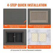 Charger l'image dans la visionneuse de galerie, SucceBuy Shower Niche Ready for Tile Shelf Organizer Corners Niche Recessed Sealed Protection Soap Storage for Shower Bathroom
