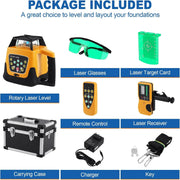 Load image into Gallery viewer, Green Beam Rotary Laser Level Kit Self Leveling 360 Degree Horizontal Transit Tripod Grade Rod 500M Range Construction Surveying