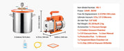 Charger l'image dans la visionneuse de galerie, Amocart 3 Gallon / 5 Gallon Vacuum Chamber with 3.5 CFM Single Stage Vacuum Pump for Stabilizing Wood Degassing Silicone Resin