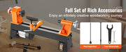 Charger l'image dans la visionneuse de galerie, Amocart Benchtop Wood Lathe 10in x 18in / 14in x 40in US-120V Power Wood Turning Lathe Machine Variable Speeds for Woodworking