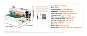 Load image into Gallery viewer, Amocart Automatic Horizontal Band Sealer Continuous Bag Band Sealing Machine with Count Function for 0.02-0.8 mm Plastic Bags