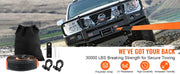 Charger l'image dans la visionneuse de galerie, SucceBuy Off-Road Winch Recovery Kit W/30000 lbs Polyester Tow Strap 44,092 lbs D-Ring Shackles Storage Bag for ATV Jeep