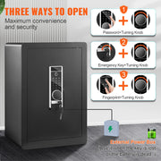 Bild in Galerie-Viewer laden, SucceBuy Electric Safe 2.2/1.8 Cubic Feet Fingerprint&Digital Security Cabinet Safe W/ Fire-proof Bag for Cash Jewelry Documents