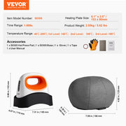 Charger l'image dans la visionneuse de galerie, Amocart Hat Press Machine Mini Hat Heat Press for Caps Cap Heat Press Machine Safety Base and Glove Automatic Shut-Off Purple